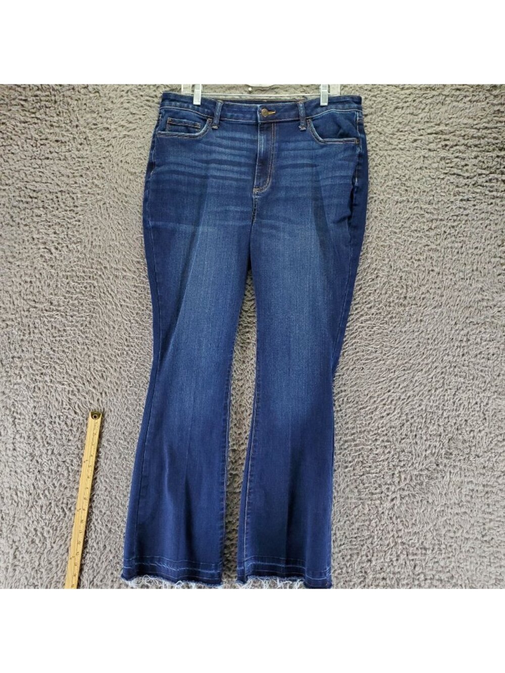 Sonoma Jeans Womens 16 Blue Flare Stretch Denim